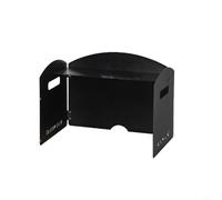 Parabrisas plegable para estufa de gas para acampar y cocinar al aire libre, parabrisas de metal diseñado para proteger las llamas de los quemadores del viento y mejorar la eficiencia del combustible