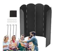 Parabrisas plegable para estufa, Deflector de para estufa Protector de | Pantalla de para estufa Compacto portátil a prueba de para estufa de campamento, cocina de pícnic a