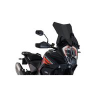 Puig 20816F Cúpula Touring Plus Extra Alta y aerodinámica en acrílico de Alto Impacto con Perfil Redondeado Que maximiza protección y Confort en Ruta, Ahumado Oscuro