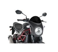 PARABRISAS SEMICARENADO PUIG PARA SUZUKI SV650 16-24 NEGRO-CARBONO