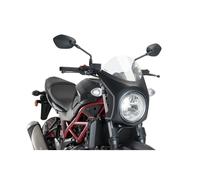 PARABRISAS SEMICARENADO PUIG PARA SUZUKI SV650 16-24 TRANSPARENTE-NEGRO
