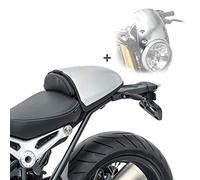 Parabrisas Set Compatible para BMW R NineT Scrambler 16-23 + Tapa Colin Asiento Plata WA1
