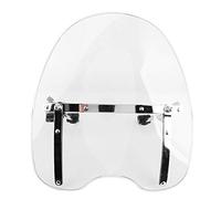 Parabrisas Universal de Motocicleta, Deflector de Viento para Montaje de Manillar de 22-25 mm (Transparente)