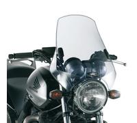 parabrisas universal Kappa (2 agujeros) ahumado para moto sin carenado completo con kit de anclajes KD40