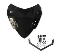 Parabrisas Visera Deportiva Parabrisas Motocicleta Carenado Pantalla Frontal Motocicleta para Tricity300 para Tricity 300 2020-2025 Carenabris(Negro)