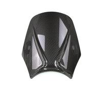 Parabrisas Visera Parabrisas Doble para Royal para Enfield Bullet/Meteor/Classic 350 500 Interceptor 650 para Continental GT 535 Carenabris(Carbon Fiber Pattern)