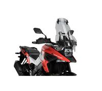 Puig 20412H Cúpula Touring con visera alta y aerodinámica en acrílico de alto impacto con visera regulable que mejora protección y confort en conducción, Ahumado