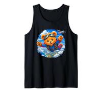 Paracaidismo Lindo Oso De Peluche Valiente Aventura Formas Camiseta sin Mangas