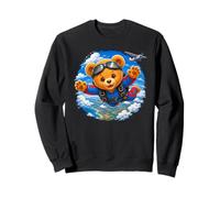 Paracaidismo Lindo Oso De Peluche Valiente Aventura Formas Sudadera