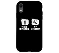 Paracaidismo Su Marido Mi Esposo Esposa Paracaidista Divertido Carcasa para iPhone XR