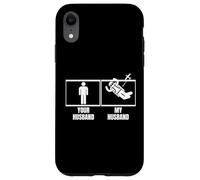 Paracaidismo Su Marido Mi Esposo Esposa Paracaidista Divertido Carcasa para iPhone XR