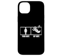 Paracaidismo Tu Esposa Mi Esposa Marido Divertido Paracaidista Carcasa para iPhone 14 Plus