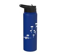 Paracaidista aerotransportado Avión militar Paracaidista Soldado Stainless Steel Insulated Water Bottle