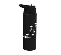 Paracaidista aerotransportado Avión militar Paracaidista Soldado Stainless Steel Insulated Water Bottle