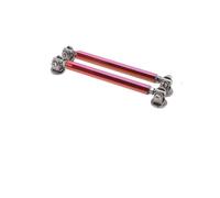 Parachoque Spoiler Alerón Delantero Kit De Barra Soporte Alerón Divisor Labio De Parachoques Trasero Delantero De Coche Varilla Decorativa Universal(10cm Red)