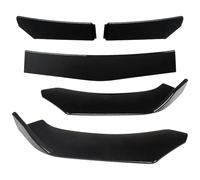 Parachoque Spoiler Lip Pala Delantera Universal para Coche Cuerpo De Parachoques Delantero Kit Labio 5 Secciones Prevención Arañazos Y Colisiones(Bright Black)