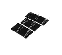 Parachoques alerón Inferior 3 Uds Universal Alerón Para Parachoques Trasero Difusor Negro Brillante 7 Ala Aleta De Tiburón Estilo Labio Inferior Del Cuerpo