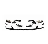 Parachoques alerón Inferior ABS Negro Difusor Parachoques Trasero Labio Terminales Escape Alerón Puerta Maletero Para Q8 Para S-line Para SQ8 2019 2020 2021 2022 2023