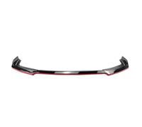 Parachoques Barbilla Alerón 5 Piezas para Civic 10th FK7 Hatchback SI 2 Y 4 Puertas 2016-2021 Parachoques Delantero, Alerón Divisor, Negro Brillante(Black Red)