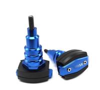 Parachoques Barra Protectora contra Choques para Motocicleta Barra Anticaída De Aluminio Patinete para LONCIN VOGE 300R 300AC Control Deslizante(Blue)