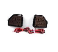 Parachoques Catadióptrico Compatible Con Wrangler JL 2018-2023 2024 Reflector Trasero Coche Luz Posición Lateral Parachoques Trasero Lámpara Antiniebla Luces Señal Freno Trasero(Smoked)