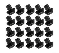 Parachoques de goma para estufas de gas, paquete de 20 para proteger tu cocina (negro (20 paquetes))