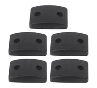 Parachoques de goma para pies, 5 almohadillas que absorben los golpes para equipos de fitness, protectores de suelo antideslizantes, 69 x 45 x 15 mm