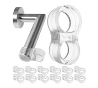 Parachoques de manija para puertas, 10 pzas, Evita rozaduras en paredes, Transparente, Abertura de Ø 15 y 18 mm, de silicona elástica, topes para Manilla de Puerta, topes de puerta, protector ventana