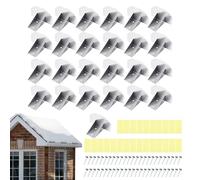 Parachoques de nieve de techo paquete de 25 | Detener la formación de hielo y los cordones | de techo resistentes a la intemperie para esquisto de invierno Residencia al aire libre Comercial