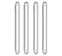 Parachoques de puerta de armario para almohadillas protectoras de muebles, parachoques de silicona transparente para gabinete, puerta de coche, cajón, puertas de ducha y tapa de inodoro, 4 unidades en