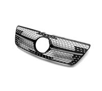 Parachoques Delantero Capó Rejilla Parrillas Delanteras Para Mercedes Para Benz Clase ML W164 ML320 ML350 ML450 ML500 ML550 2009 2010 2011(Negro)