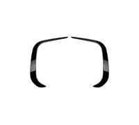 Parachoques Delantero Coche Alerón Faro Antiniebla Parrilla Embellecedor Cuchillo Viento Para Tiguan MK3 Rline 2024 2PCS ABS Kits Carrocería Piezas Decorativas(Glossy Black)