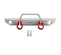 Parachoques delantero de aleación de aluminio RC para Axial SCX24 90081, actualización de protección 1/24 (Plata)
