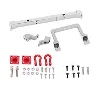 Parachoques Delantero de Aluminio y para MN D90 99s, Parachoques Delantero de Metal para Coche RC, Pieza Colli Upg con Te, Reemplazo Directo para Coche RC Escala 1/10, Macd Access (Silver)