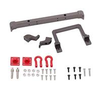 Parachoques delantero de aluminio y para MN D90 99s, parachoques delantero de metal para coche RC, pieza Colli Upg con Te, reemplazo directo para camión RC escala 1/10, (Gris)