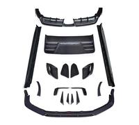 Parachoques delantero de fibra de carbono 991.2 GT3 RS, difusor trasero, faldones laterales, alerón y capó, compatible con Porsche 911 Carrera 991.2 GT3RS