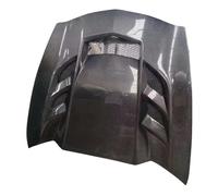 Parachoques delantero de fibra de carbono de vidrio transparente, cubierta de ventilación del capó del motor, compatible con Chevrolet Corvette C7 2014 2015 2016 2017 2018(STYLE A)
