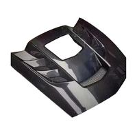 Parachoques delantero de fibra de carbono de vidrio transparente, cubierta de ventilación del capó del motor, compatible con Chevrolet Corvette C7 2014 2015 2016 2017 2018(STYLE B)