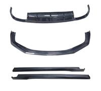 Parachoques delantero de fibra de carbono real, difusor trasero, alerón, faldón lateral para maletero, compatible con Porsche 911 991.2 2016 2017 2018(1 SET B)
