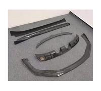 Parachoques delantero de fibra de carbono real, difusor trasero, alerón, faldón lateral para maletero, compatible con Porsche 911 991.2 2016 2017 2018(Full kit A)
