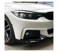 Parachoques Delantero, Divisor Lateral, alerón, Faro antiniebla, Rejilla, Compatible con BMW F32, F33, F36, M-Sport 420i, 428i, 435i, 440i, M-Tech 2014-2020 (Negro Brillante)