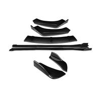 Parachoques Delantero Divisores Alerones Faldones Laterales Extensiones Envoltura Trasera Ángulo Aletas Tiburón para Volvo V40 2013-2019 Kitcarrocería Coche Frontal Alerón Divisor(Carbon Fiber Look)