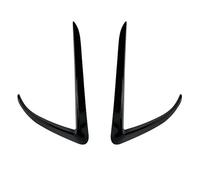 Parachoques Delantero Faro Antiniebla Alerón Viento 1 Par Cubiertas Moldura Coche Para Tesla Para Model 3 Y 2017 2018 2019-2022(Negro brillante-1)