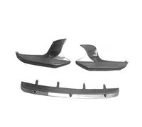 Parachoques Delantero Fibra Carbono Real Borde Superior Divisor Lateral Moldura Canard para Serie 5 F90 M5 2017-2020 Difusor Alerón Spoiler Delantero(Lip Splitter Carbon)