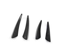 Parachoques Delantero Labio Cuerpo 4 Unids/Set Parachoques Delantero De Fibra Carbono, Adornos De Alerón, Pegatinas Aletas Abatibles para para Serie 2 F22 para M2 2014-2016