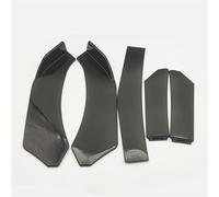 Parachoques Delantero Labio Cuerpo Kit De Carrocería De Parachoques Delantero De Coche, Divisor De Alerón ABS, Divisor De Labios Universal Canard, 5 Piezas(Negro Brillante)