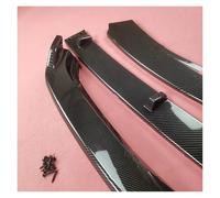 Parachoques Delantero Lip para Seat para Leon MK4 Cupra 2021-2024 Parachoques Delantero Alerón Divisor Difusor Kit De Carrocería De Reequipamiento Ajuste Alerón Frontal(Carbon Look)