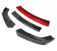 Parachoques Delantero Spoiler Labio para A5 2008-2016 Alerones Delanteros De Coche, Placa Protectora, Kit Carrocería Tipo Pala, Divisor Faldón Delantero(Carbon Surface-Red)