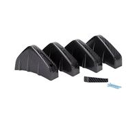 Parachoques Delantero Spoiler Para Hyundai Para Veloster 2014-2021 Difusor Parachoques Trasero 4 Piezas Alerón Tipo Aleta Tiburón Protector Para Automóvil Alerón Lip(Carbon Fiber)