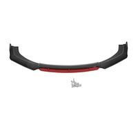 Parachoques Delantero Spoiler Splitter Universal Aerodinámico Kit de carrocería de automóvil Mejora la Estabilidad del Agarre para Autos Deportivos Camiones SUV Material ABS 4PCS (Estilo de Fibra de